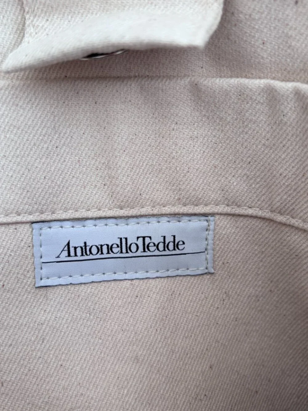 Antonello Tedde Knotted Cotton & Linen Bag in Burgundy